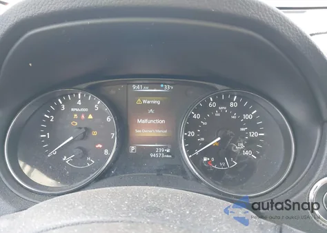 2017 Nissan Rogue Sv z USA, uszkodzony, nr VIN KNMAT2MVXHP602906